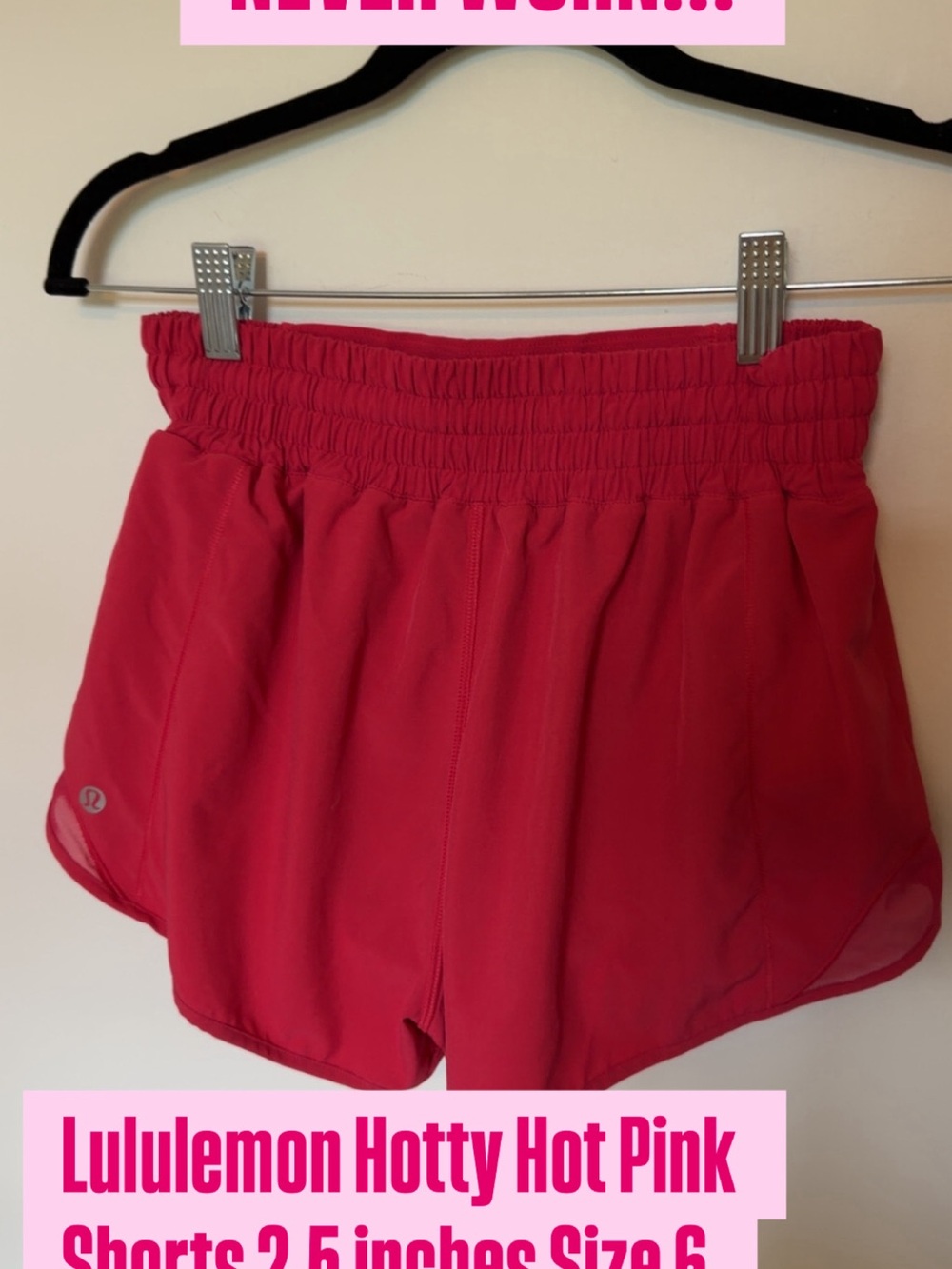 lululemon athletica Hotty Hot Pink Athletic Shorts